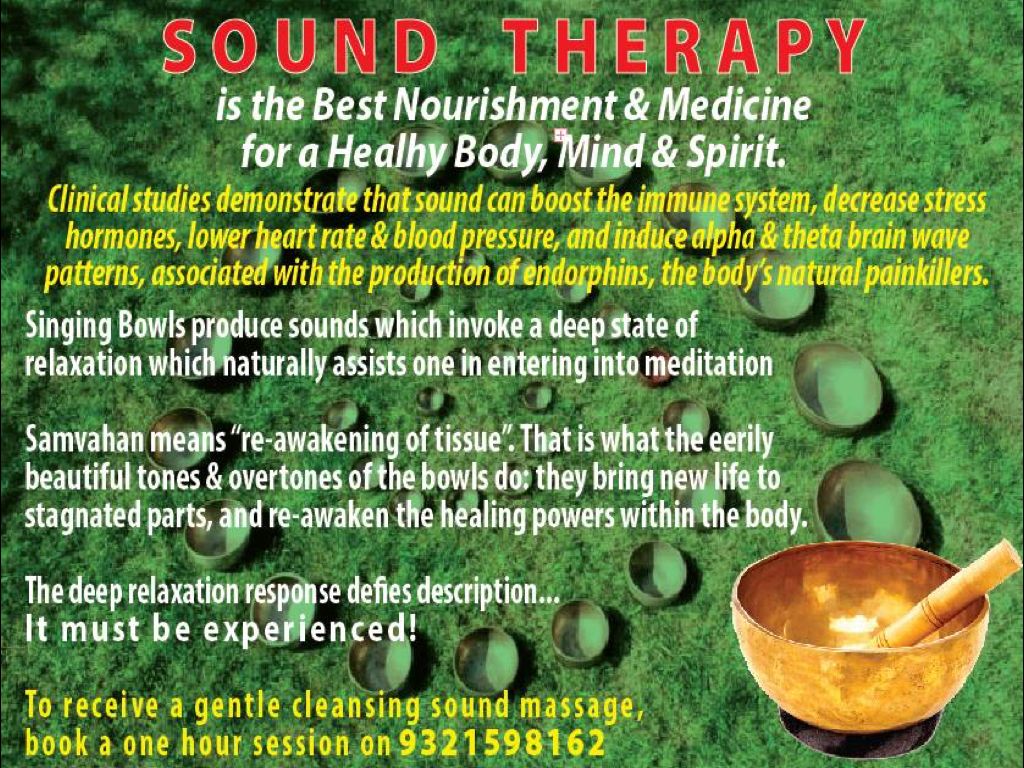 Sound Therapy with Tibetan Singing Bowls Poster - Healing Circle by Aarti Gupta