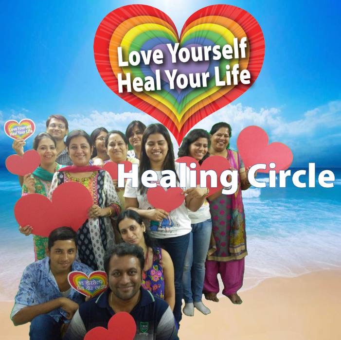 Love Yourself, Heal Your Life Poster 02 - Healing Circle by Aarti Gupta
